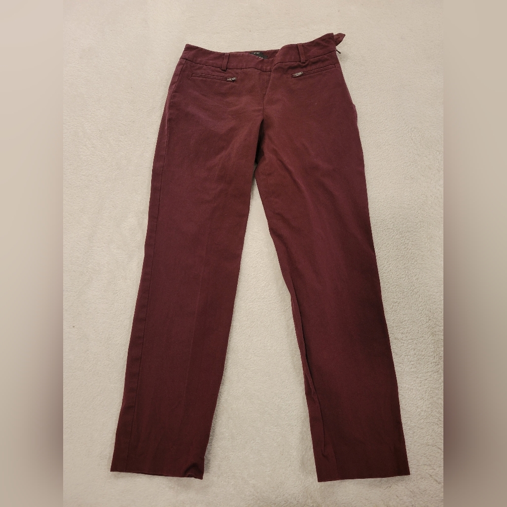 Talbots Burgundy Straight-Leg Pants